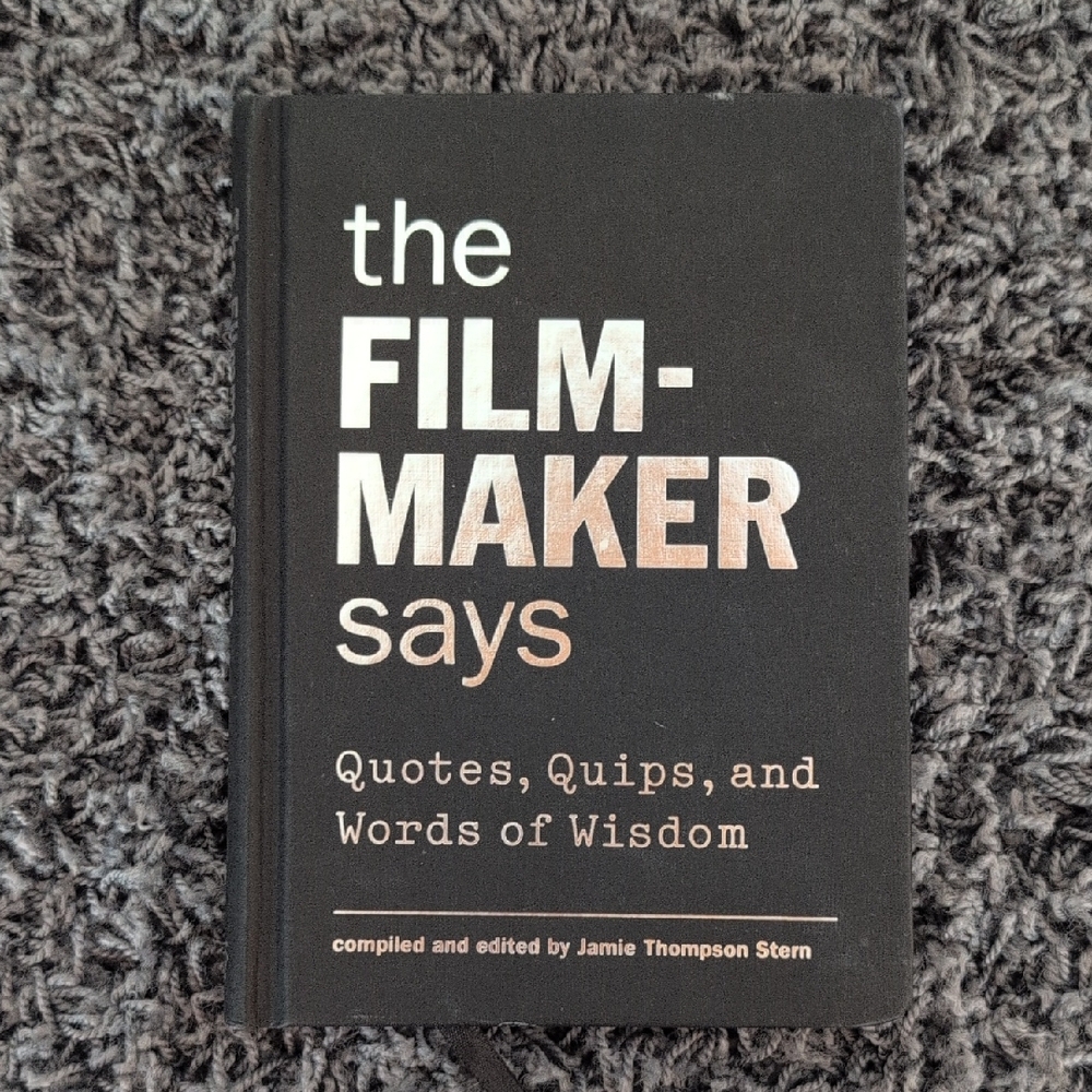 Black Hardcover Book on Filmmaking